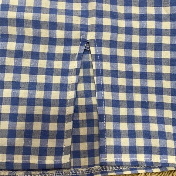 Brand new with tags: Blue checkered Romwe skirt - Picture 2 of 3
